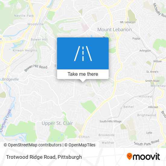 Mapa de Trotwood Ridge Road