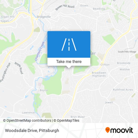 Mapa de Woodsdale Drive