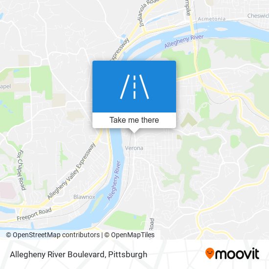 Mapa de Allegheny River Boulevard