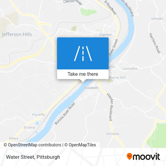 Mapa de Water Street