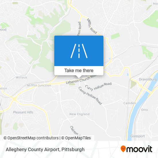 Allegheny County Airport map