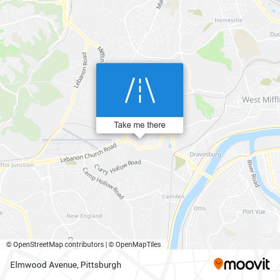 Mapa de Elmwood Avenue