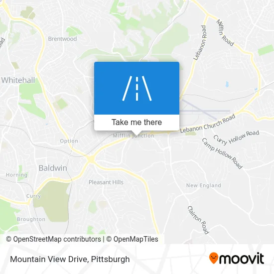 Mountain View Drive map