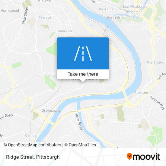 Ridge Street map
