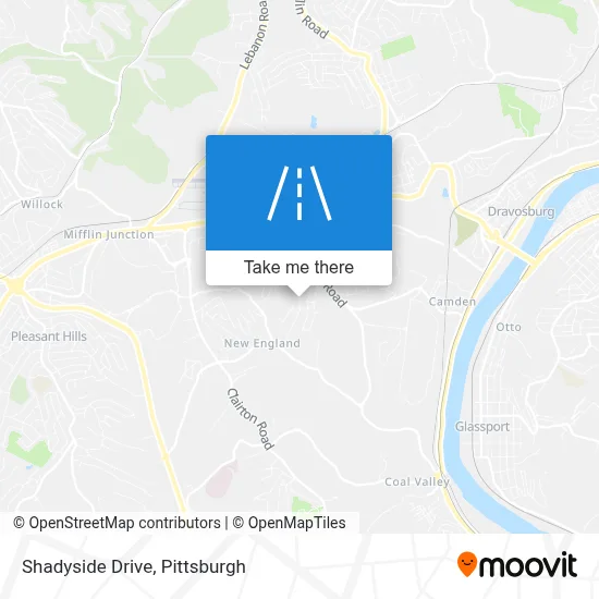 Shadyside Drive map