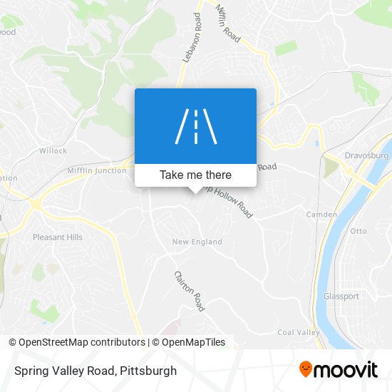 Spring Valley Road map