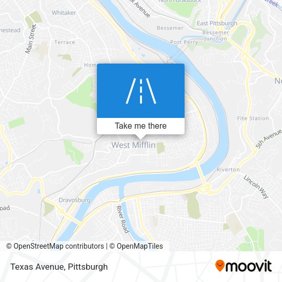 Mapa de Texas Avenue