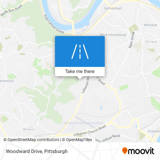 Mapa de Woodward Drive