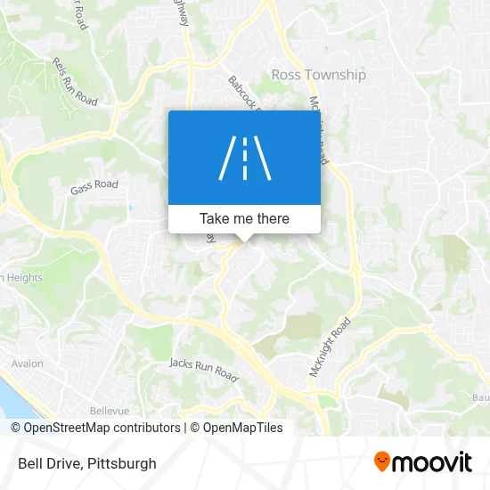 Bell Drive map