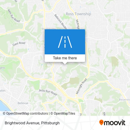 Mapa de Brightwood Avenue