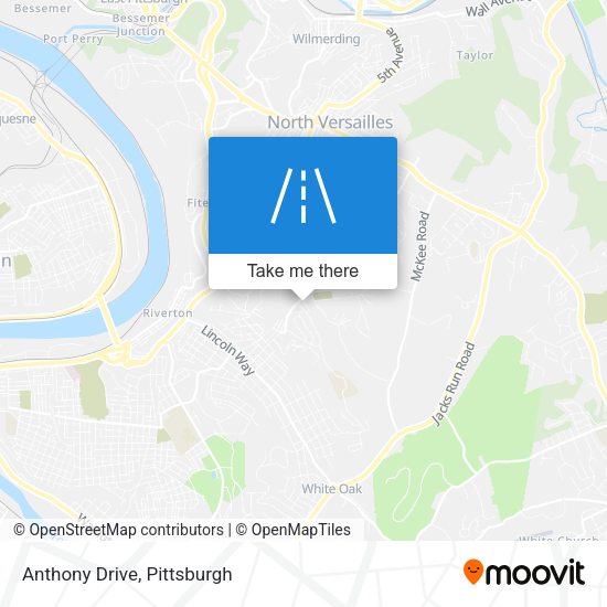 Mapa de Anthony Drive
