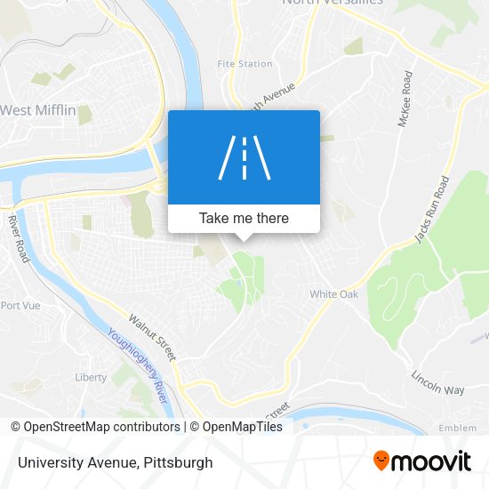 University Avenue map