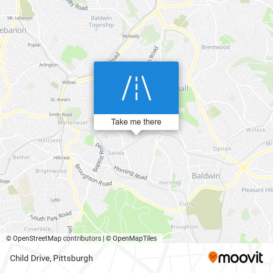 Child Drive map