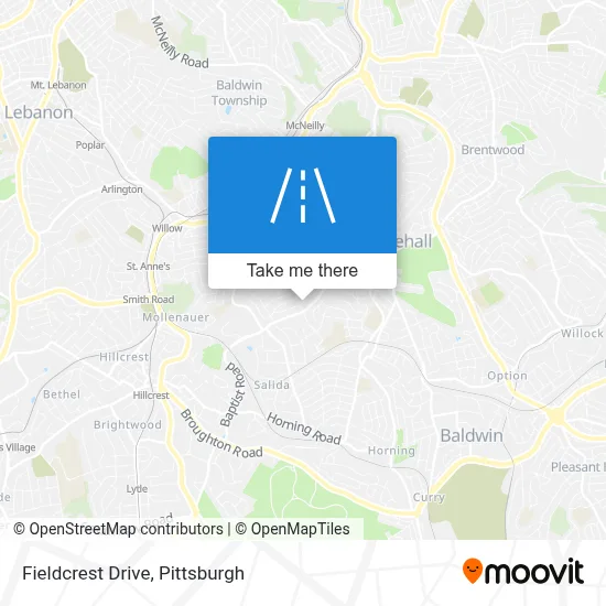 Fieldcrest Drive map