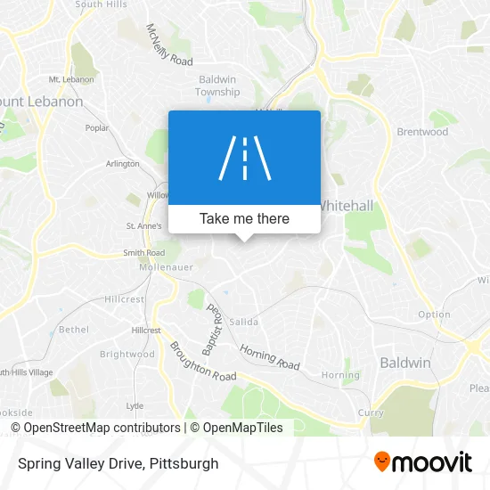 Spring Valley Drive map