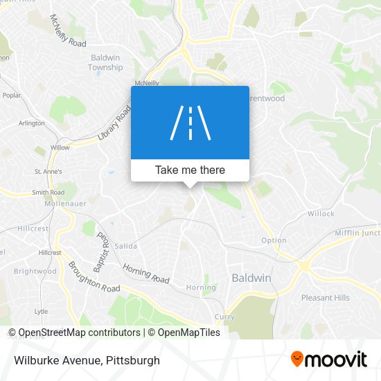 Mapa de Wilburke Avenue