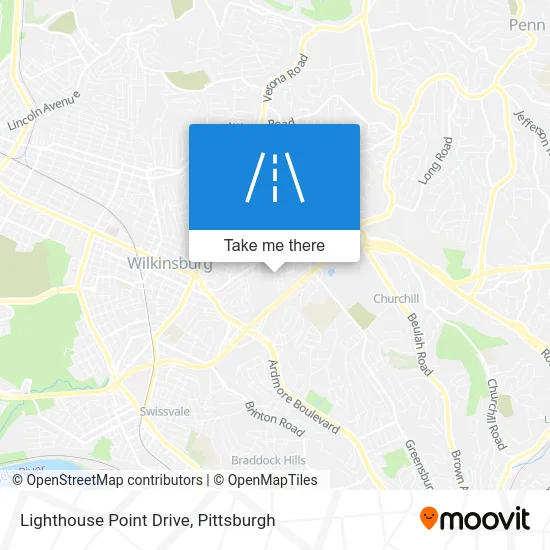 Lighthouse Point Drive map