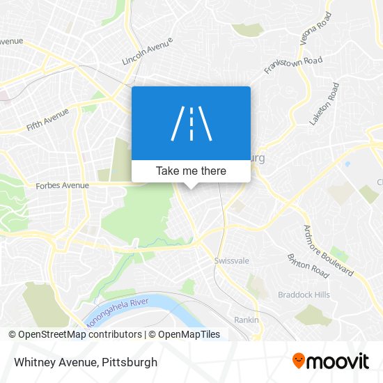 Whitney Avenue map