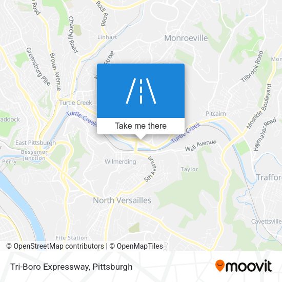 Tri-Boro Expressway map