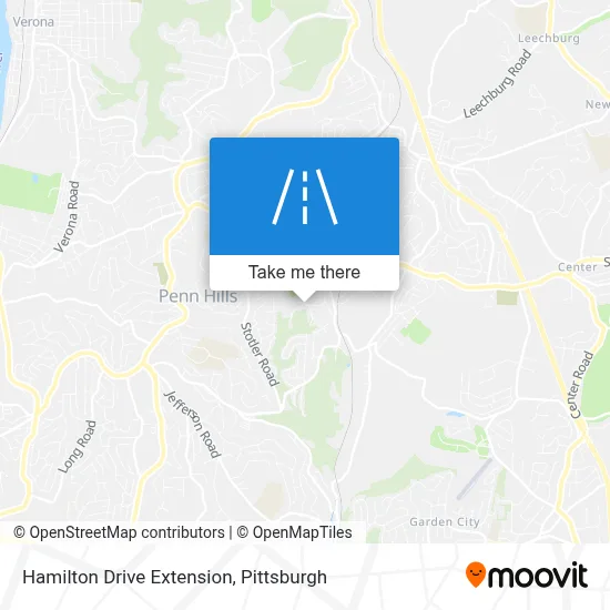 Hamilton Drive Extension map