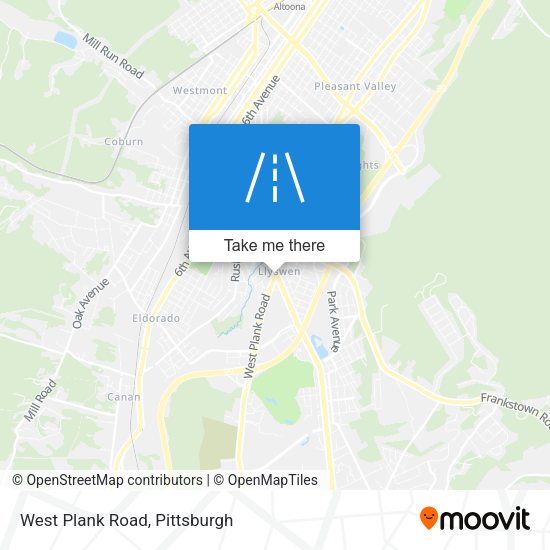 West Plank Road map