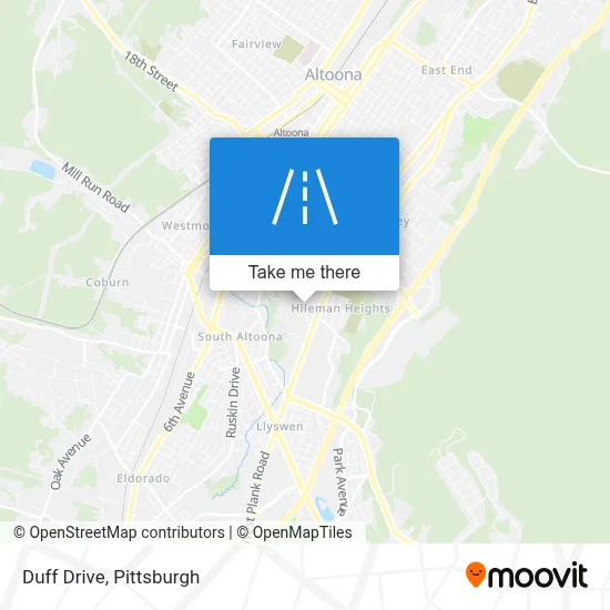 Duff Drive map