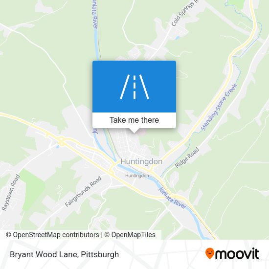 Bryant Wood Lane map
