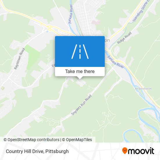 Country Hill Drive map