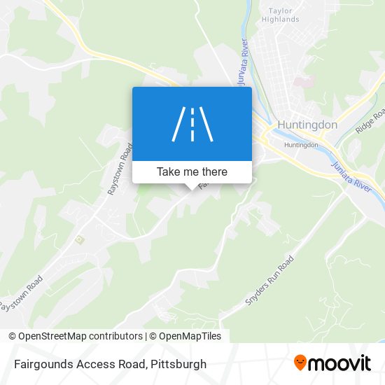 Fairgounds Access Road map