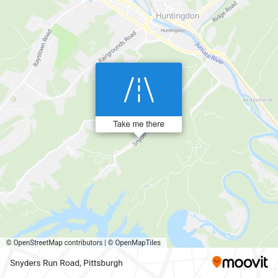 Snyders Run Road map