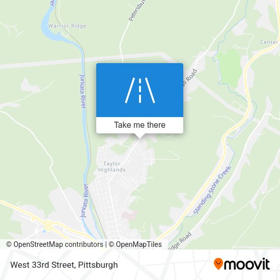 Mapa de West 33rd Street