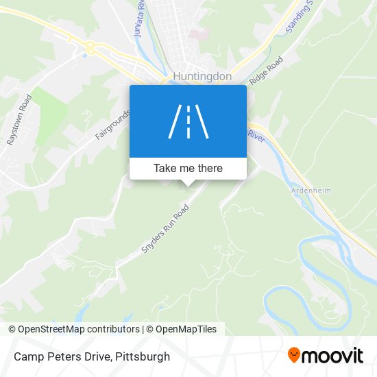 Camp Peters Drive map