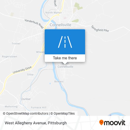 Mapa de West Allegheny Avenue