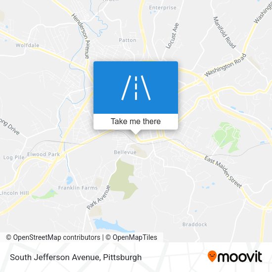 South Jefferson Avenue map
