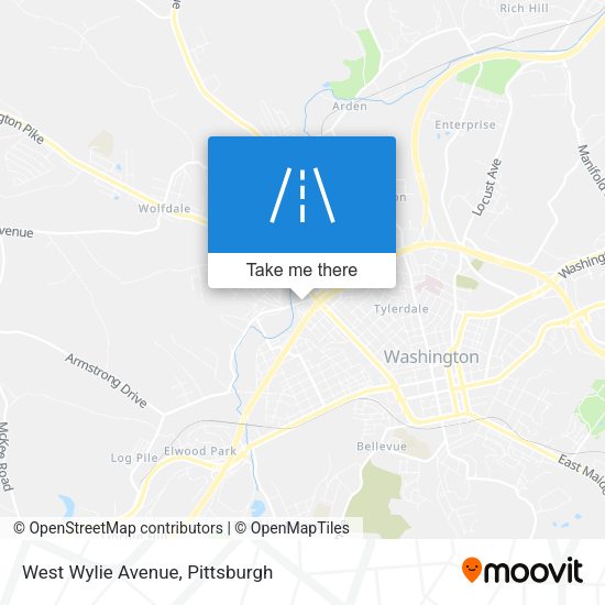 West Wylie Avenue map