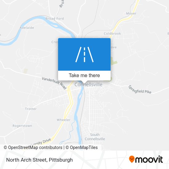 North Arch Street map