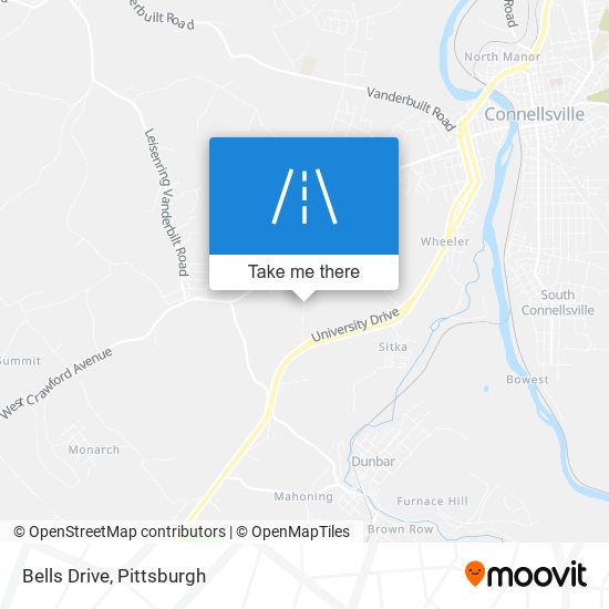 Bells Drive map