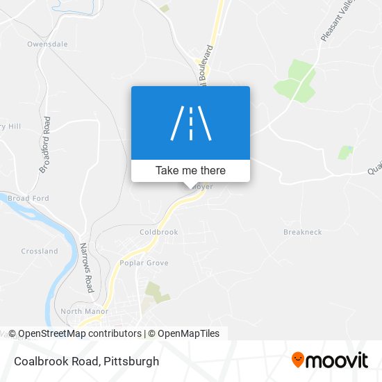 Mapa de Coalbrook Road