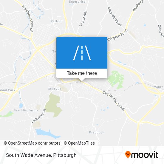 South Wade Avenue map