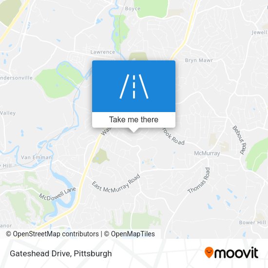 Gateshead Drive map