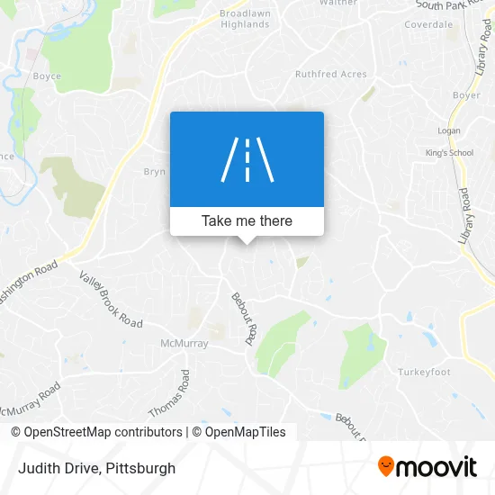 Judith Drive map