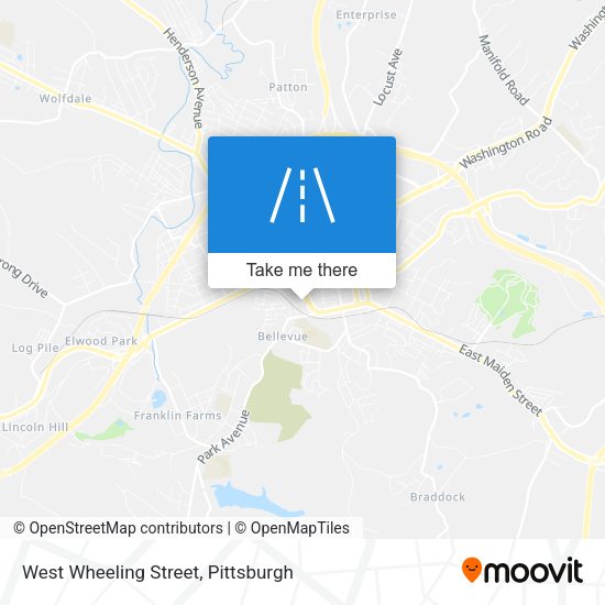 West Wheeling Street map