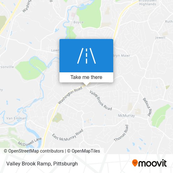 Valley Brook Ramp map
