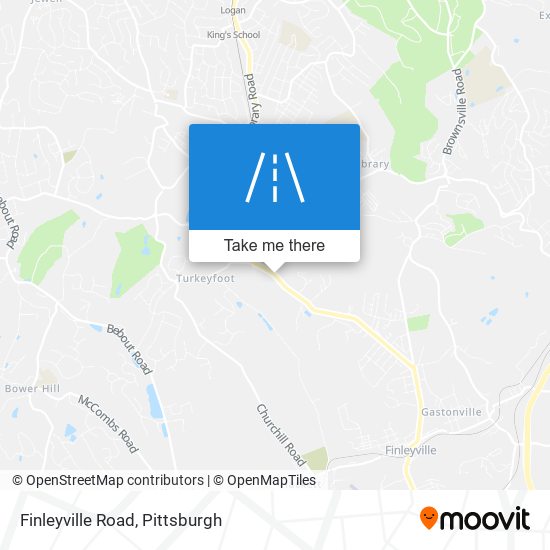 Mapa de Finleyville Road