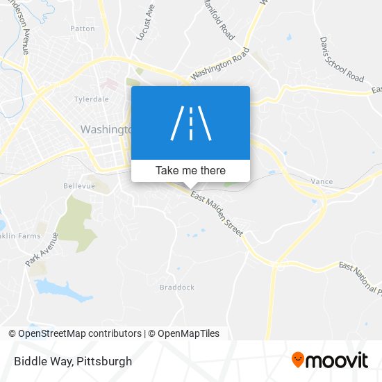 Biddle Way map