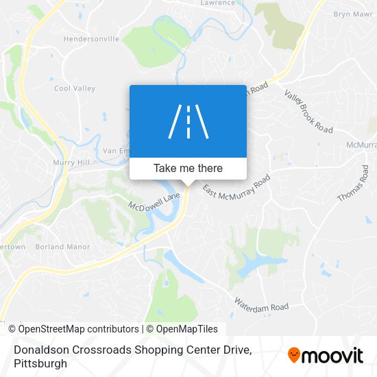 Donaldson Crossroads Shopping Center Drive map
