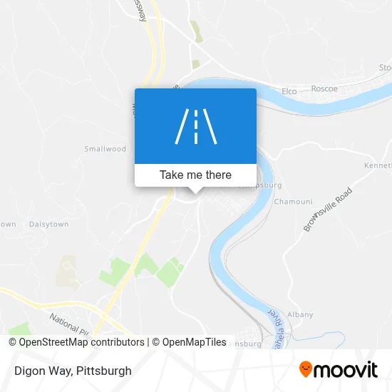 Digon Way map