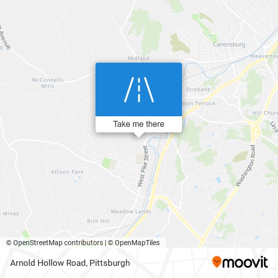 Arnold Hollow Road map
