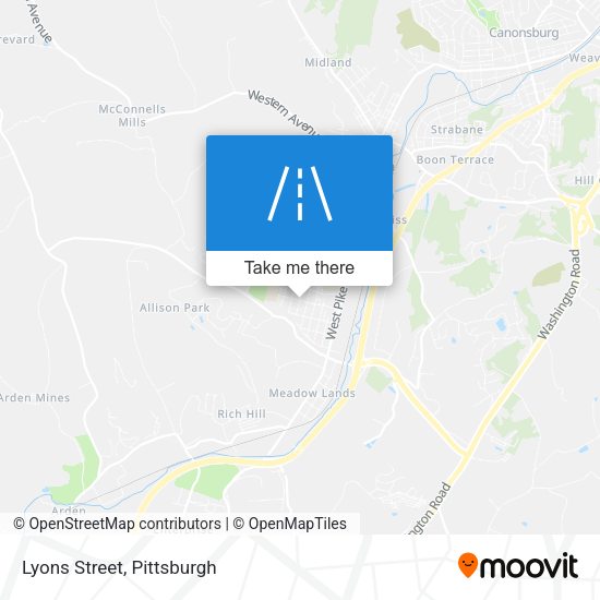 Mapa de Lyons Street