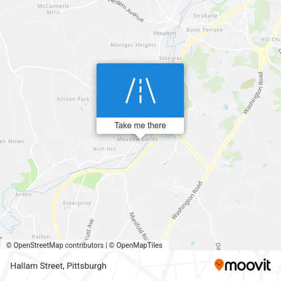Mapa de Hallam Street